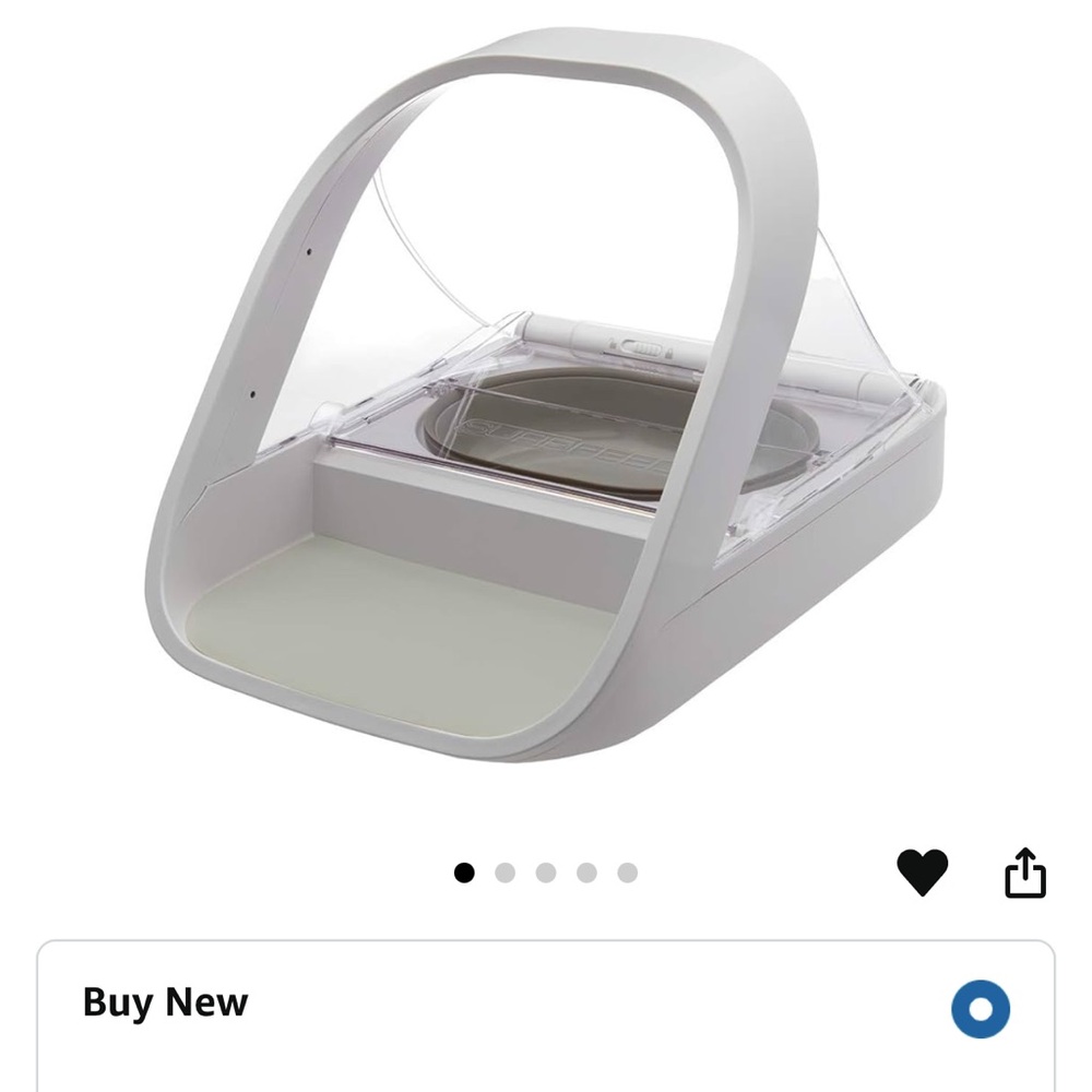 SOLD on MERCARI-USED: SureFeed Microchip Pet Feeder in White and Gray